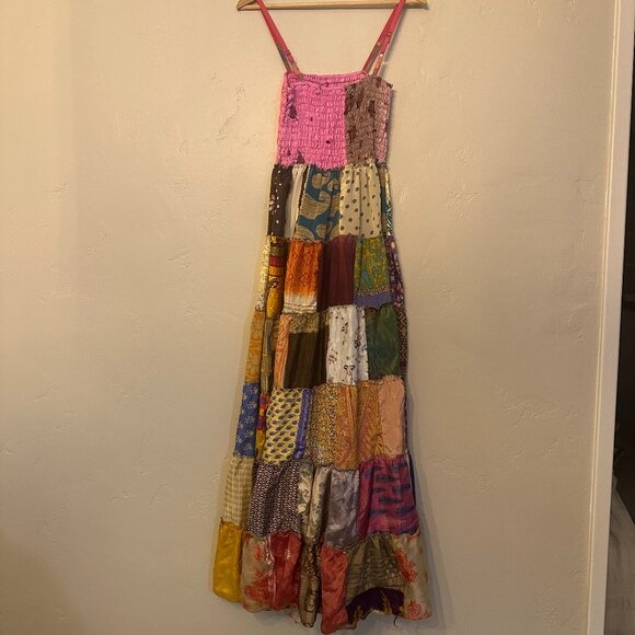 Patchwork Maxi Dress Size SM/MD - Picture 2 of 4